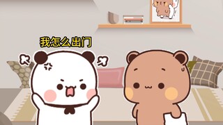 布布临时叫一二出门，结果打乱了一二的洗头周期