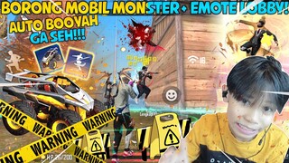 NGEBORONG SKIN MOBIL MONSTER + EMOTE LOBBY LEGENDARY! NIAT NGEREVIEW MALAH BOOYAH!! ANJAY WKWKWK