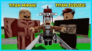 MIPAN & ZUZUZU Berubah Menjadi TITAN! Yang Besar Banget! Dan JAHAT! (Brookhaven) - Roblox