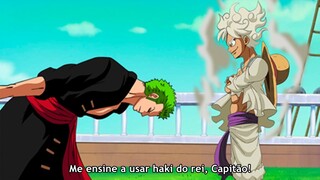 Luffy ensina Zoro a usar Haki do Rei Avançado - One Piece