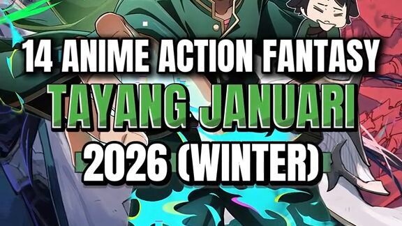 14 Anime Action Fantasy dll yang tayang Januari 2026