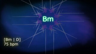 Backing track Bm _ D 75 bpm