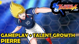 Gameplay + Talent Growth PIERRE - Captain Tsubasa Ace Showdown