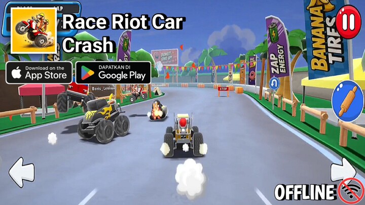 Race Riot Car Crash ~ Game Android Offline ~ Gameplay