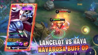 LANCELOT VS HAYABUSA BUFF, ULTINYA SAKIT BANGET HAYA SEKARANG - MOBILE LEGENDS