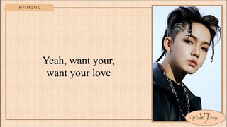 TREASURE 'I WANT YOUR LOVE' Easy Lyrics