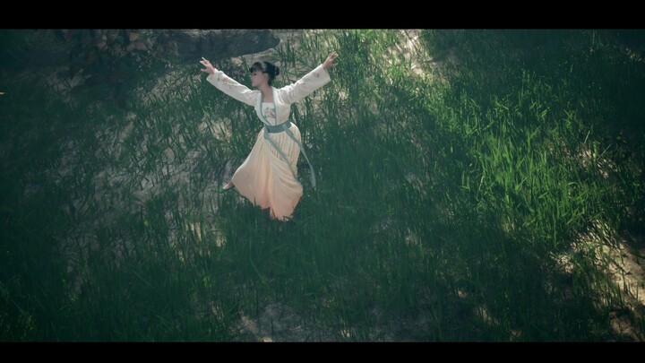 《初见》UE5  舞蹈 实时布料模拟 古典 国风 虚幻 布料模拟 渲染