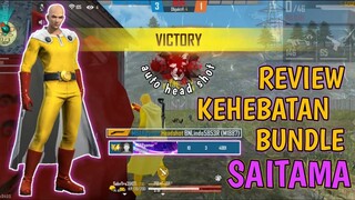 REVIEW BUNDLE SAITAMA DAN SKIN M1887 ONE PUNCH MAN, AUTO HS - FREE FIRE INDONESIA