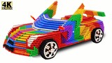 DIY y cómo hacer un increíble Lamborghini Veneno con bolas magnéticas (satisfactorio)