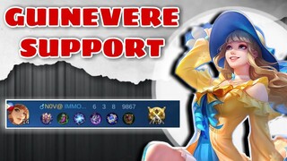 GUINEVERE INSANE SUPPORT | GUINEVERE GAMEPLAY | MOBILE LEGENDS