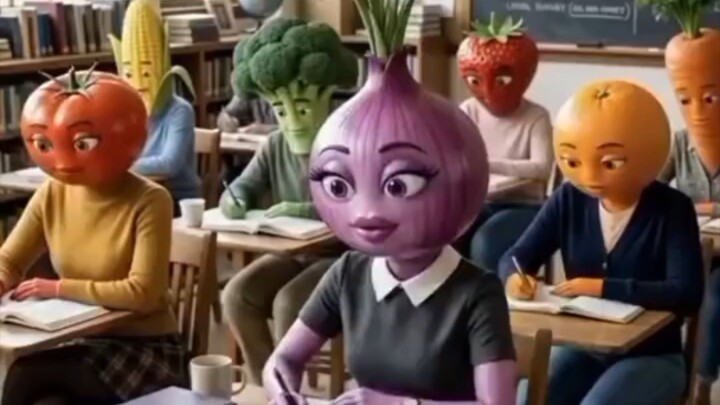 Ai Animation The onion girl who always farts turns out to have super powers