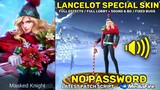 Lancelot Christmas Carnival Special Skin Script No Password - Full Lobby Sound & Full Effects | MLBB