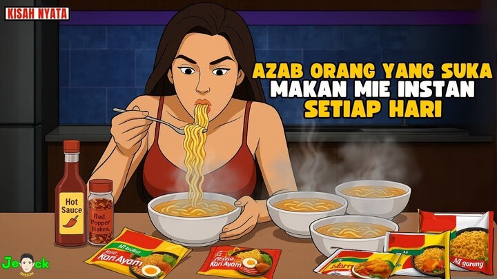 AZAB ORANG YANG SUKA MAKAN MIE INSTAN SETIAP HARI  ANIMASI AZAB