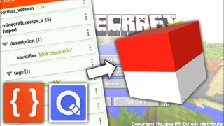 TUTORIAL CARA MEMBUAT CUSTOM BLOCK DI MINECRAFT + KESALAHAN RENDERING