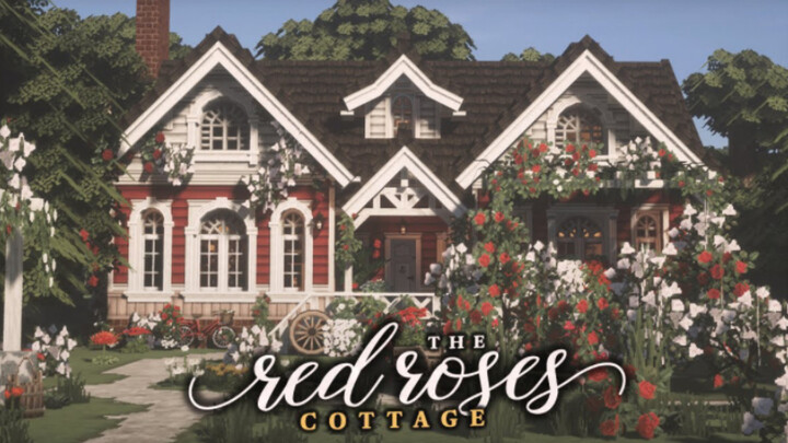 【Minecraft】กระท่อมกุหลาบแดง｜The Red Roses Cottage - โมด Cocricot x MiniaTuria