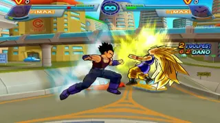 Goku GT vs Vegeta GT Dragon Ball Z Infinite World (CPU VS CPU)