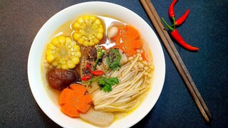 Canh chay - CANH NẤM CHAY món chay ngon mỗi ngày - món ngon tại nhà