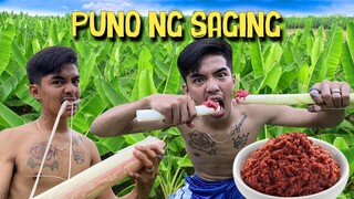 Boy Tapang Nilamangan Ni Boy Ugom sa Saging Challenge