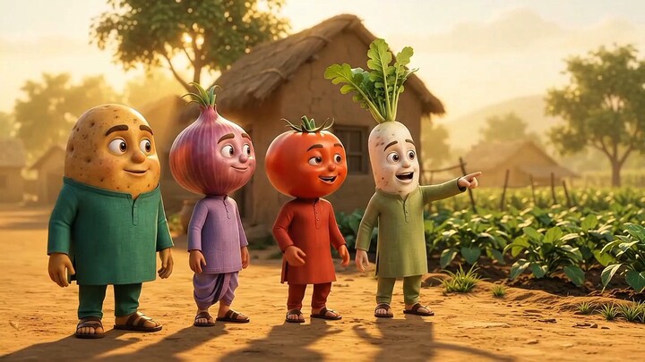 🥔CARTOON VIDEO🍅🧅🥕