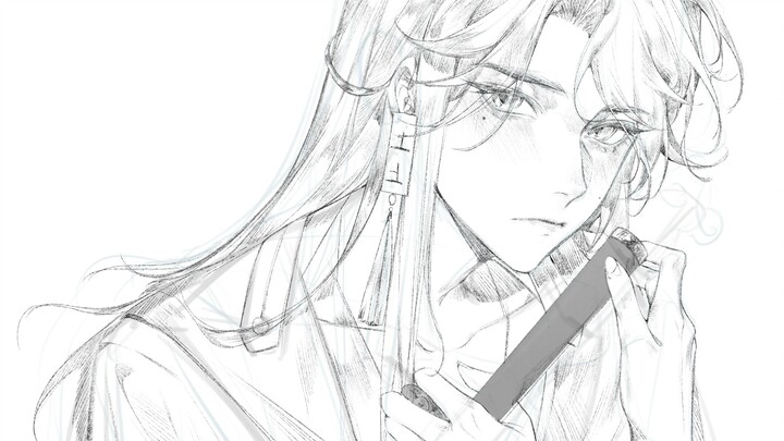 عندما يرسم لاعب التظليل الزائف شخصية أصلية باستخدام الرسم الخطي...