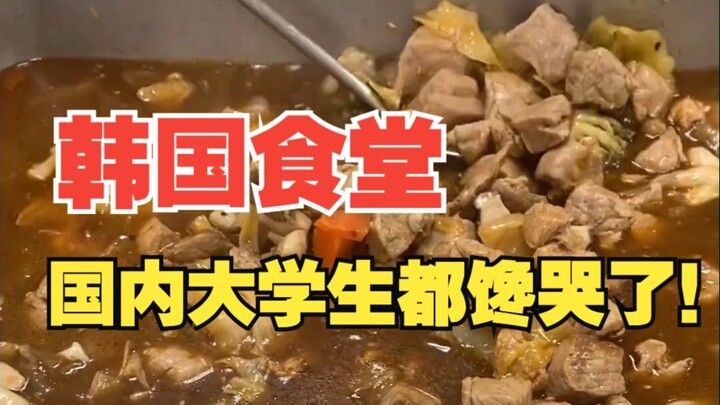 Korean cafeteria—domestic college students are drooling with envy!