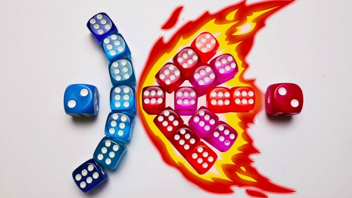 [Creative Stop-Motion Animation] The super-burning duel between Red and Blue, it turns out that dice