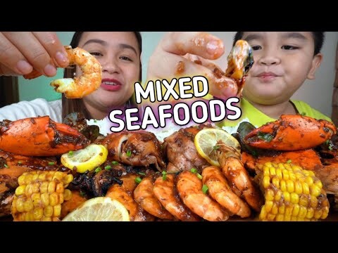 MIXED SEAFOOD MUKBANG by Bigdadi's Mix Seafood with Liam Po!