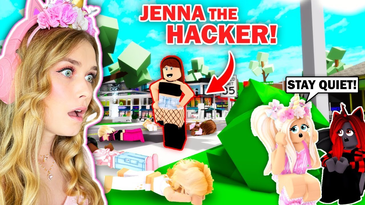 We CAUGHT JENNA HACKING PLAYERS In Brookhaven!? (Roblox) - BiliBili