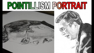 POINTILLISM PORTRAIT of BRO. EVM by JRondilla2016