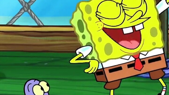 Why is SpongeBob so cheerful?