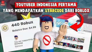 YOUTUBER INDONESIA PERTAMA YANG MENDAPATKAN STARCODE DARI ROBLOX ! @AndreNicholas -Roblox Indonesia