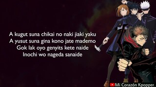 JUJUTSU KAISEN 0P - KAIKAI KITAN (LETRA FÁCIL / FÁCIL PRONUNCIACIÓN)