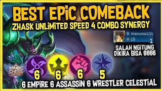 ZHASK UNLIMITED ATK SPEED WITH 3 CRISTAL SYNERGY ! 6 ASSASSIN 6 EMPIRE 6 WRESTLER CELESTIAL