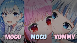 [Mashup Cover] Kobokanaeru, Fei, Gawr Gura - Mogu Mogu Yummy (Okayu Nekomata)