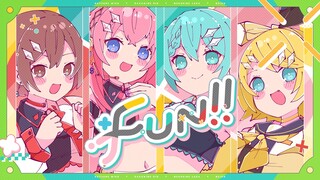 【中文CC字幕】【初音ミク×鏡音リン×巡音ルカ×MEIKO】FUN!!【DECO*27×いよわ】