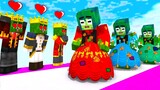 Monster School : Zombie x Squid Game POOR GIRL vs. RICH PRINCE  - Minecraft Animation