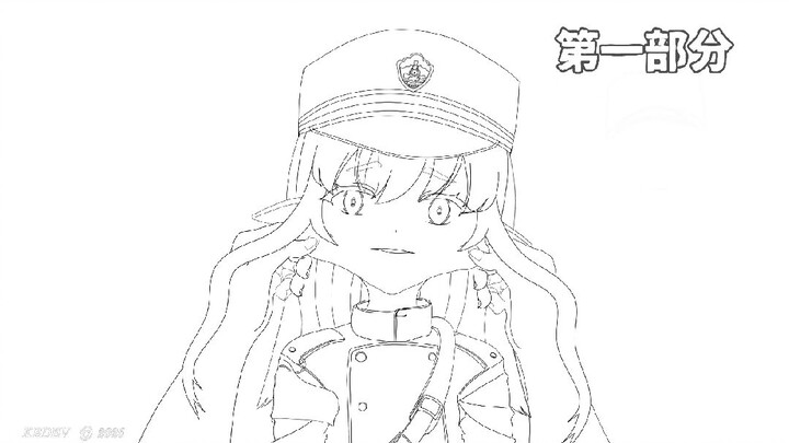 我们正在画角色飞鸟光（Hikari Tachibana）第一部分(speed paint)