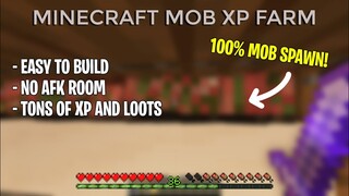 NEW SIMPLE MOB AND XP FARM TUTORIAL in Minecraft 1.17