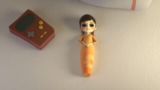 Animation: The lazy girl has a bad ending. She doesn't like to do homework and only knows how to pla