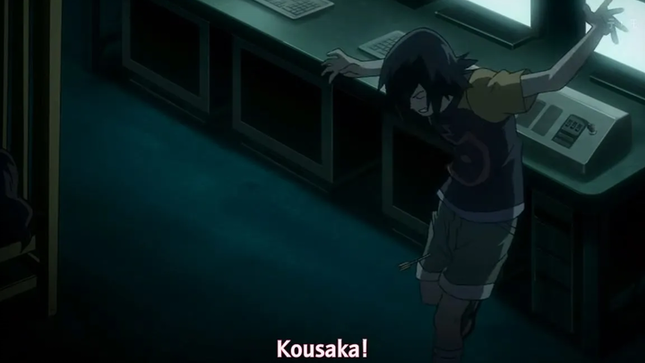 Mirai Nikki - Kousaka ยิงธนูเข้าที่หัวเข่า