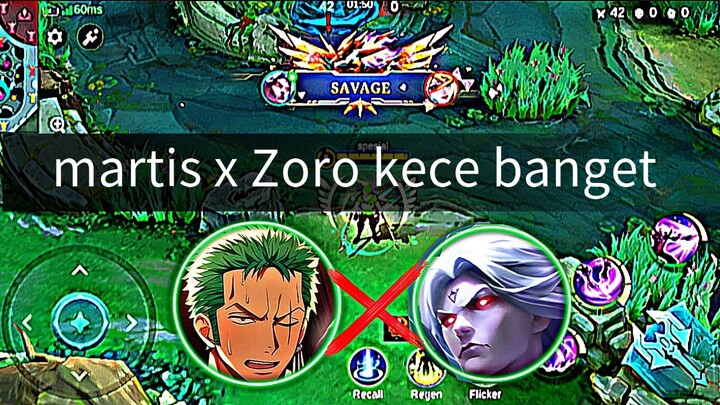 KECE BANGET 🥵 !! SKIN ZORO X MARTIS NIH !!