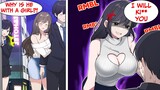 Hot School Girl Gets Jealous & Mad When She Sees Me Taking My Drunk Sister Home (RomCom Manga Dub)