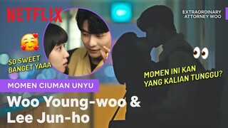 Momen First Kiss Terkiyowo | Extraordinary Attorney Woo | Clip