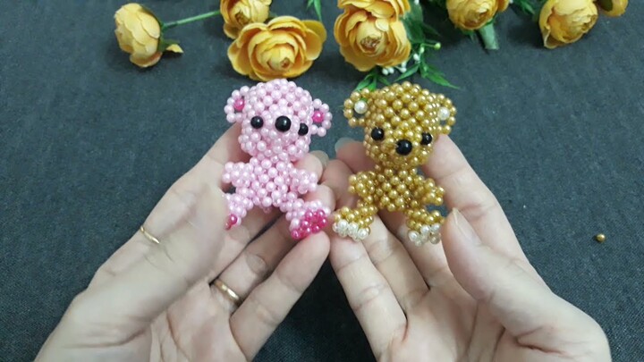 Beaded Bear P3/3#ビーズベア#Kết Cườm Con Gấu#Ours pẻlé#ลูกปัดหมี#파란색 곰#Beruang manik-manik#ໝີ ໝີ