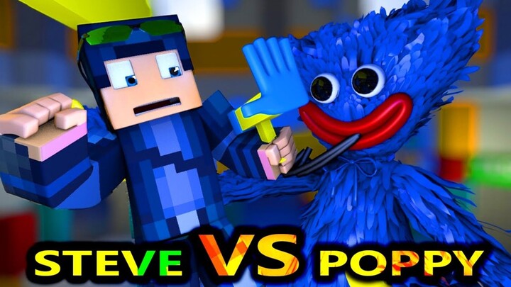 NEW Poppy Playtime in MINECRAFT! Steve Vs Huggy Wuggy Minecraft Animation Monster Movie Story