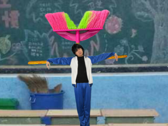 When the English teacher catches students slouching!