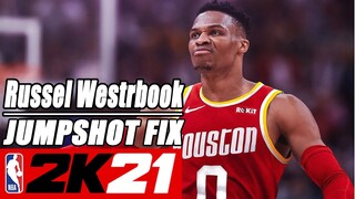 Russell Westrbook Jumpshot Fix NBA2K21 with Side-by-side Comparison