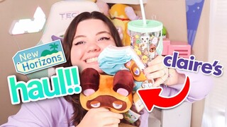 unboxing cute animal crossing merch!! (from claire's)