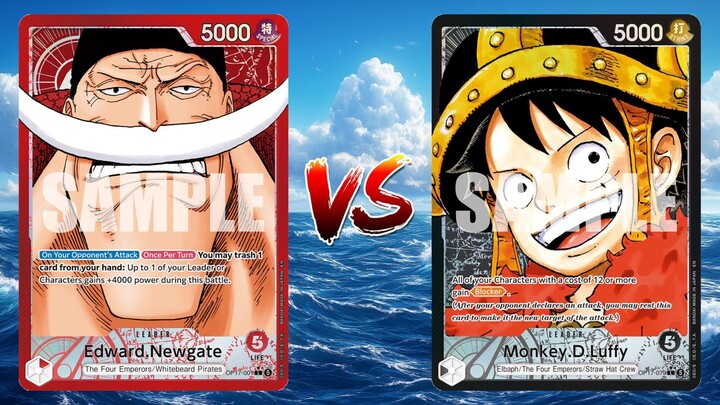 One Piece TCG Edward Newgate VS Elbaph Luffy!!