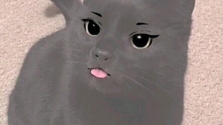 Is the cat face painting real or fake?